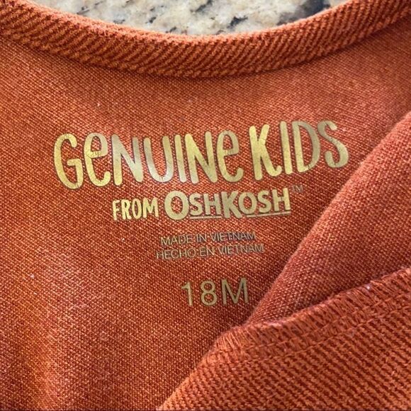 Genuine Kids By Oshkosh Rust Jumper & Top 18 Month - Picture 2 of 10